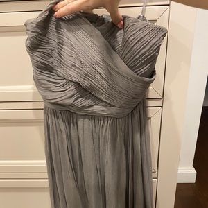 Jcrew grey silk dress